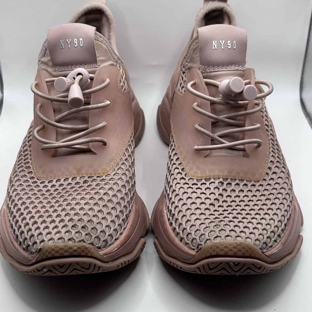 Steve Madden NY90 Chunky Sneakers Blush Pink Mesh | Y2K Streetwear Vibe Size 7.5